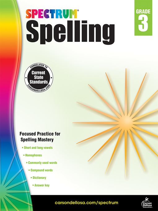 Cover image for Spectrum Spelling, Grade 3
